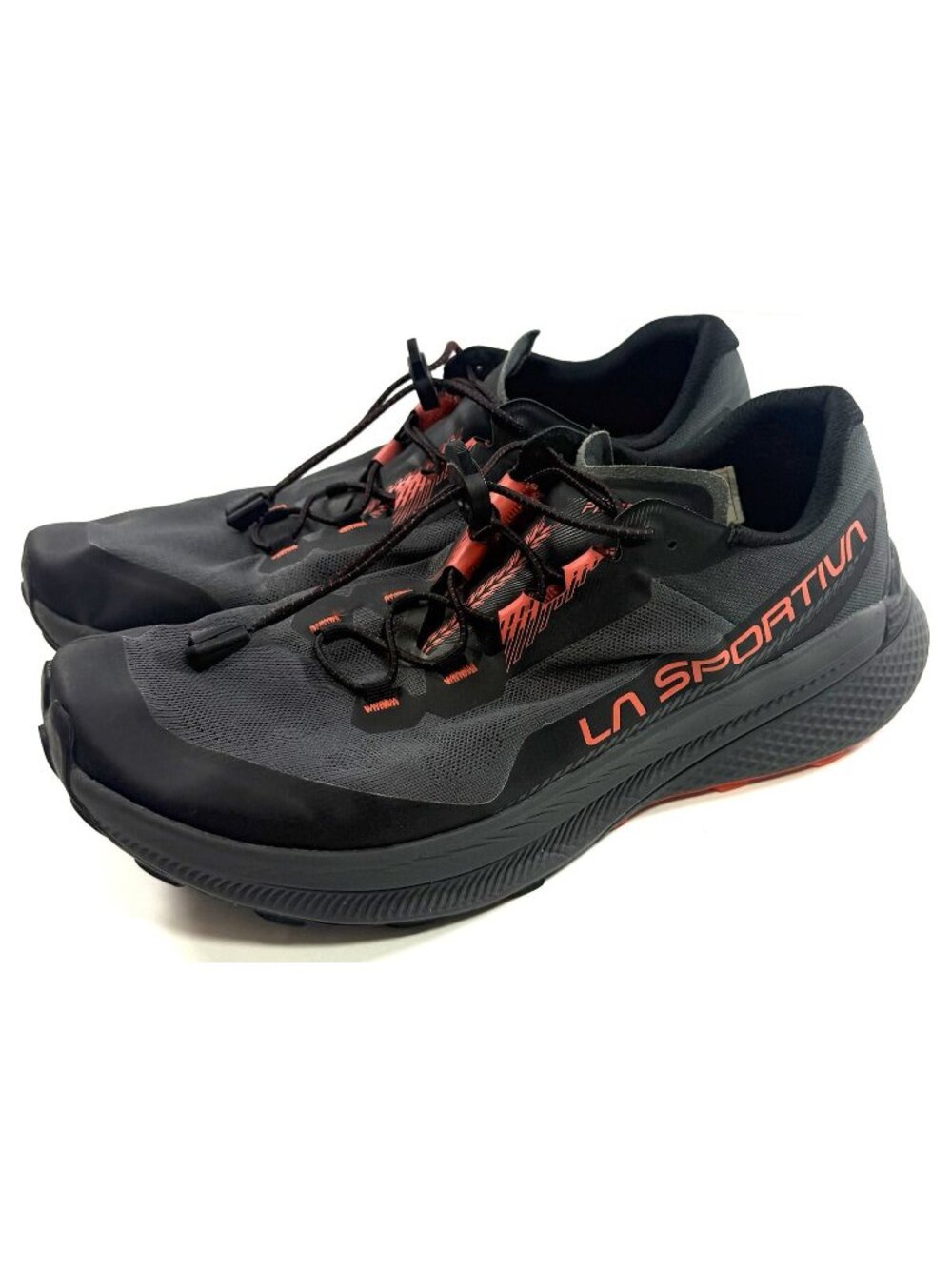 La Sportiva Mens Prodigio Trail Running Shoes  Size 11 Black Gray Sneakers